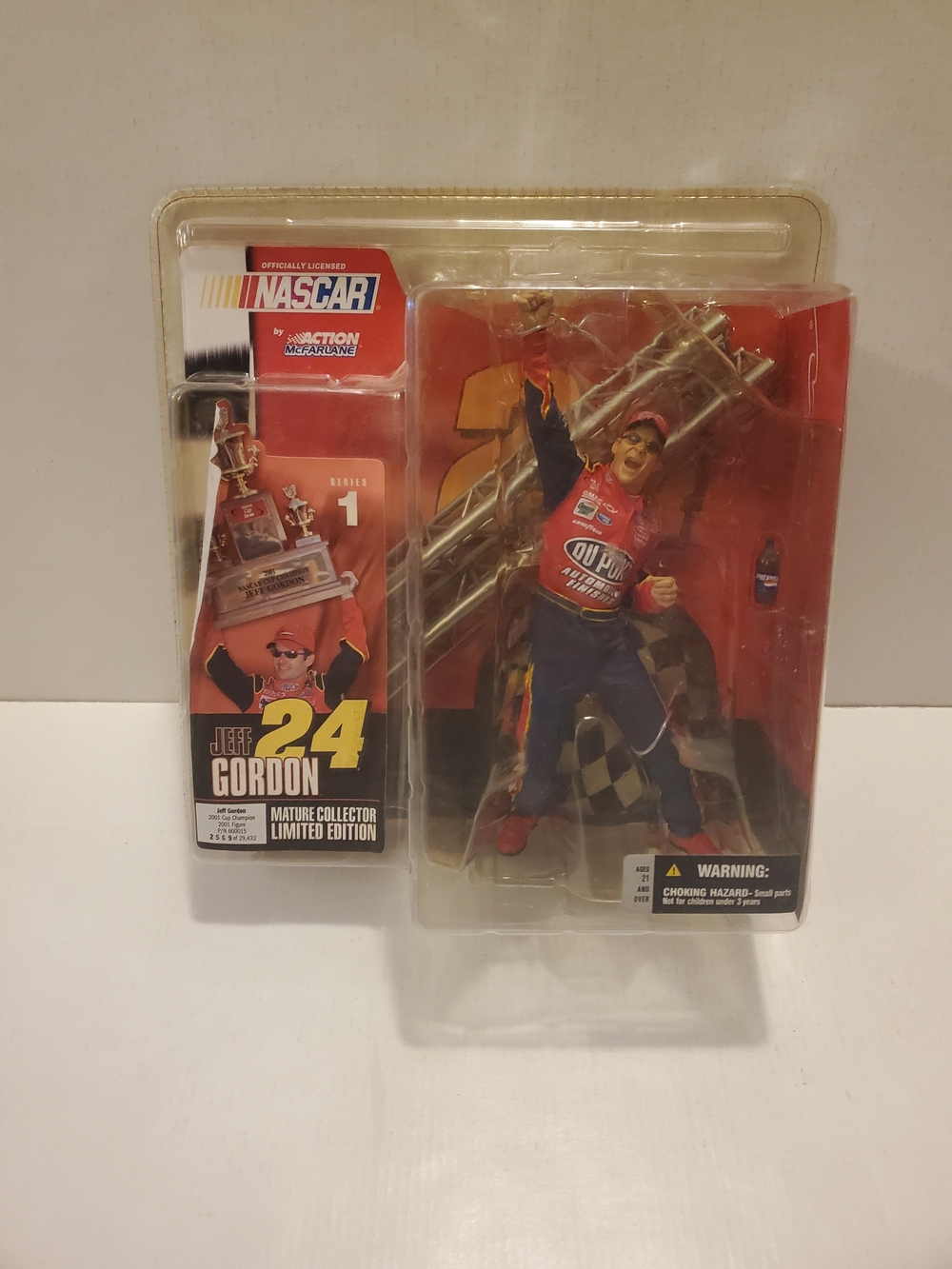Jeff Gordon Action Figure Complete McFarlane Toys Series 1 New Old Stock